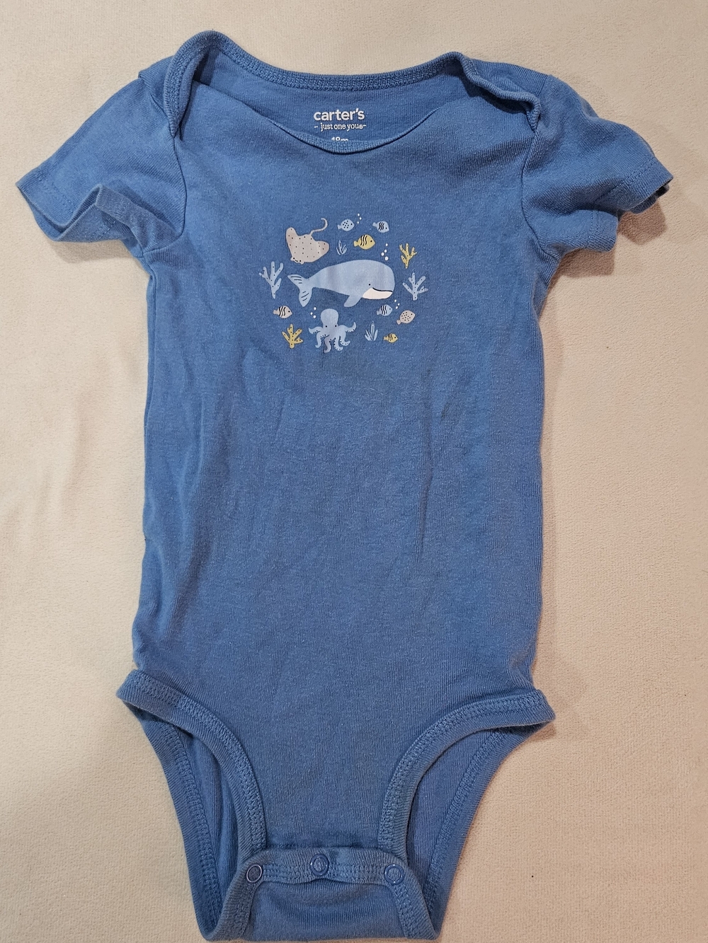 Carter's Blue Ocean Life Baby Bodysuit - 18 Months